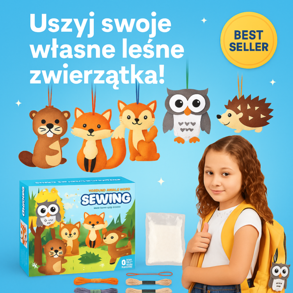 Leśni Przyjaciele – Zestaw do Szycia dla Dzieci